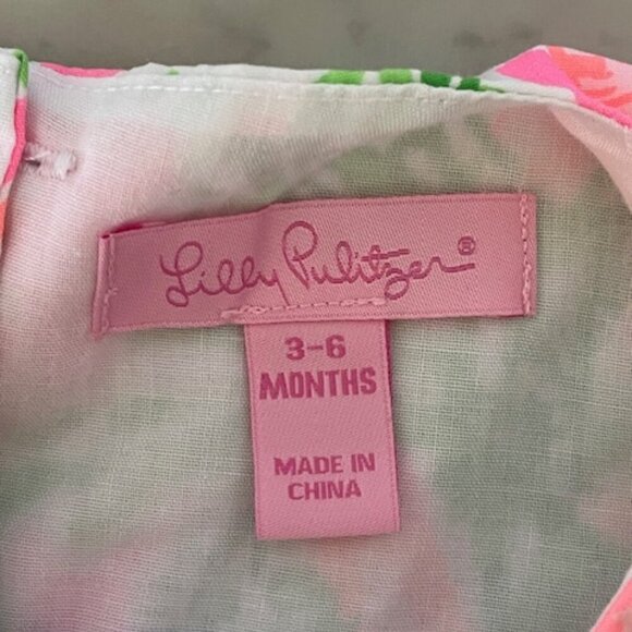 LILLY PULITZER Nibbles Carrot Bubble Dress 3-6 Months - Picture 3 of 14